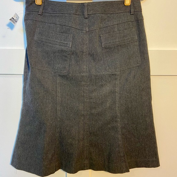Theory Beautiful Classic Knee-Length Skirt - Size 6 - Elegant Gray Chic WD08 - Picture 6 of 9